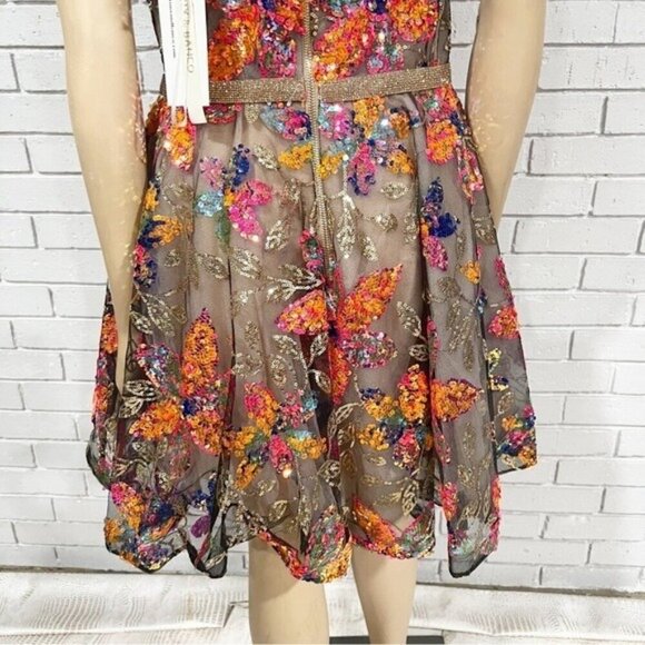 Bronx and Banco Women’s Mademoiselle Embellished Minidress - Size XL - Picture 8 of 9